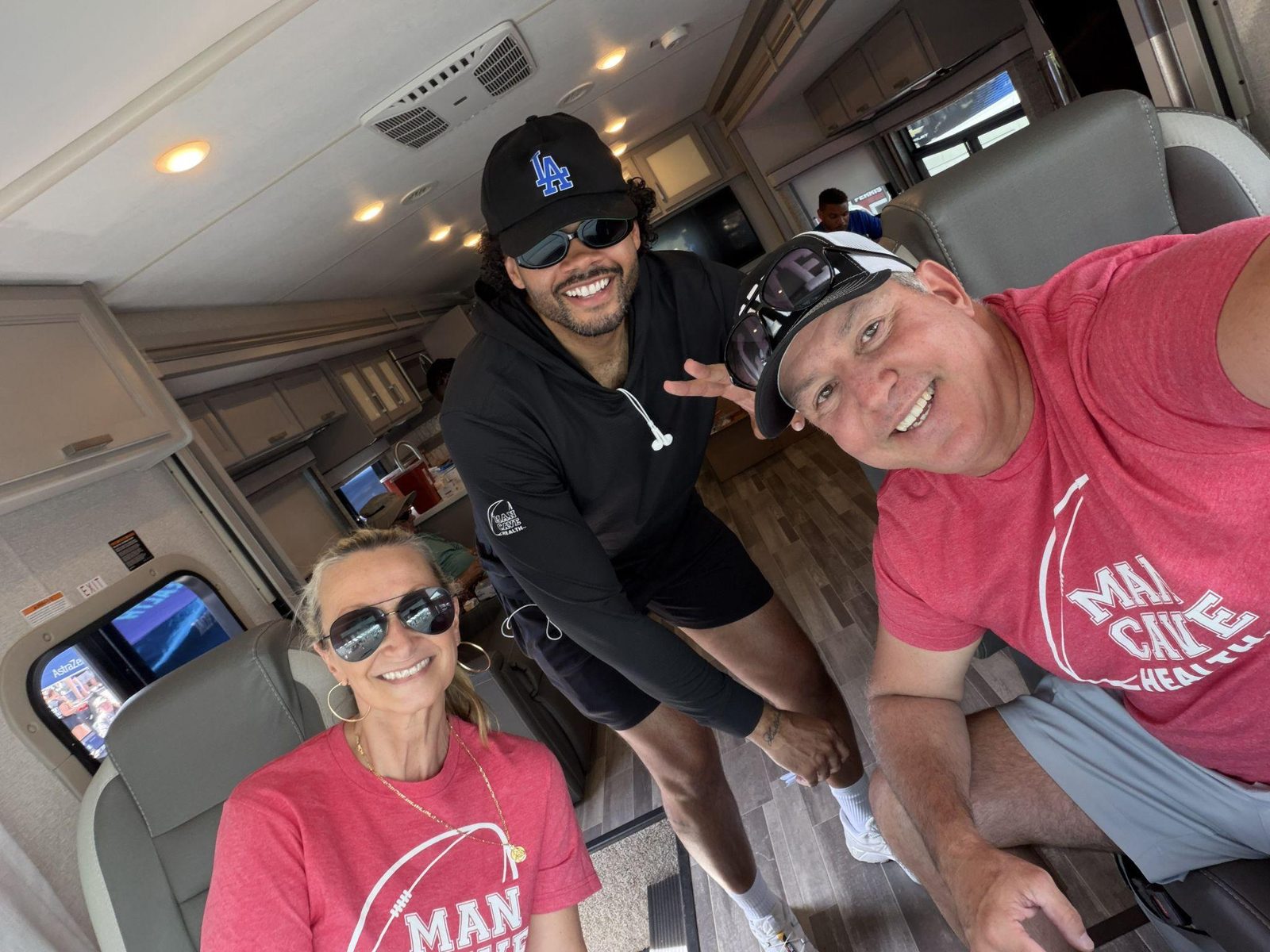 Man Cave Health volunteers offering free prostate cancer PSA screenings at Pocono Raceway during NASCAR weekend